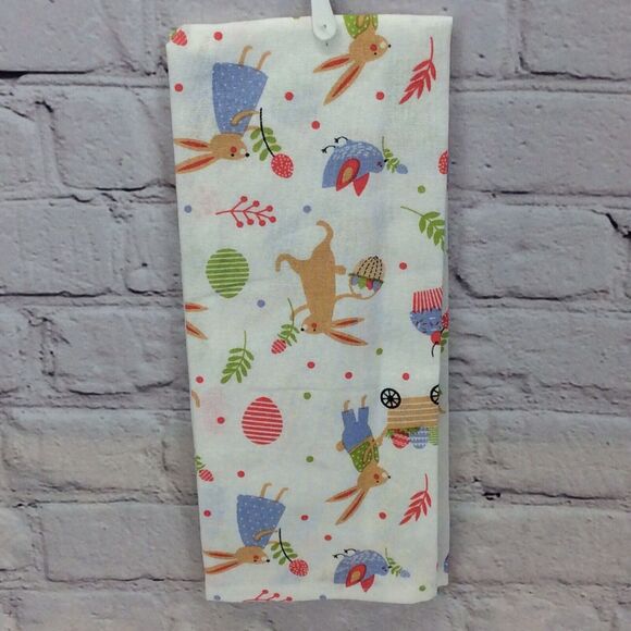 Happy Easter 3 Pc Kitchen Set Spring Pastel Blue Dish Towel/Pot Holder/Oven Mitt - Picture 6 of 9